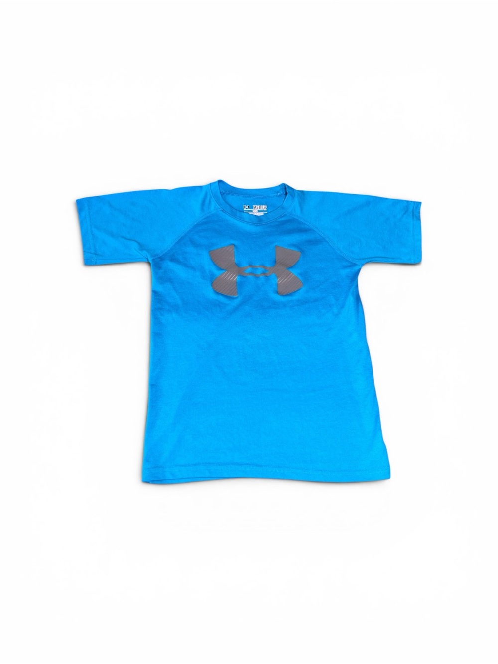 Under Armour HeatGear Blue Performance Tee Blue Youth XS - Picture 2 of 4